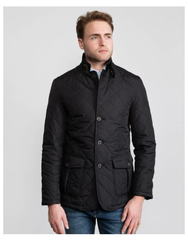 Black ~ BARBOUR LUTZ Men's Quilted Jacket MSRP$380 Rugged