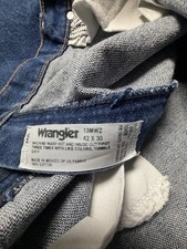 Wrangler Jeans Men 42x30 3MWZ -Cowboy Straight Western - Made in USA