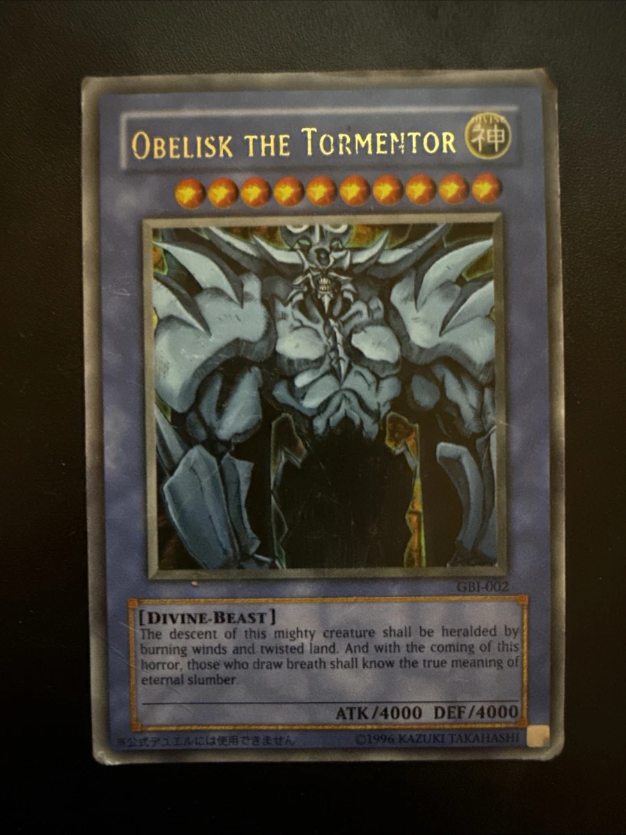 遊戯王OCG デュエルモンスターズ Obelisk the Tormentor GBL-002 Obelisk the Tormentor GBI-002 PSA 10 Yu-Gi-Oh GBA - GLD Gold | eBay