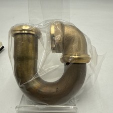 Westbrass D402LA-RAW Brass P Trap 1.5"x1.5" FIP Unfinished Cast Brass Fittings