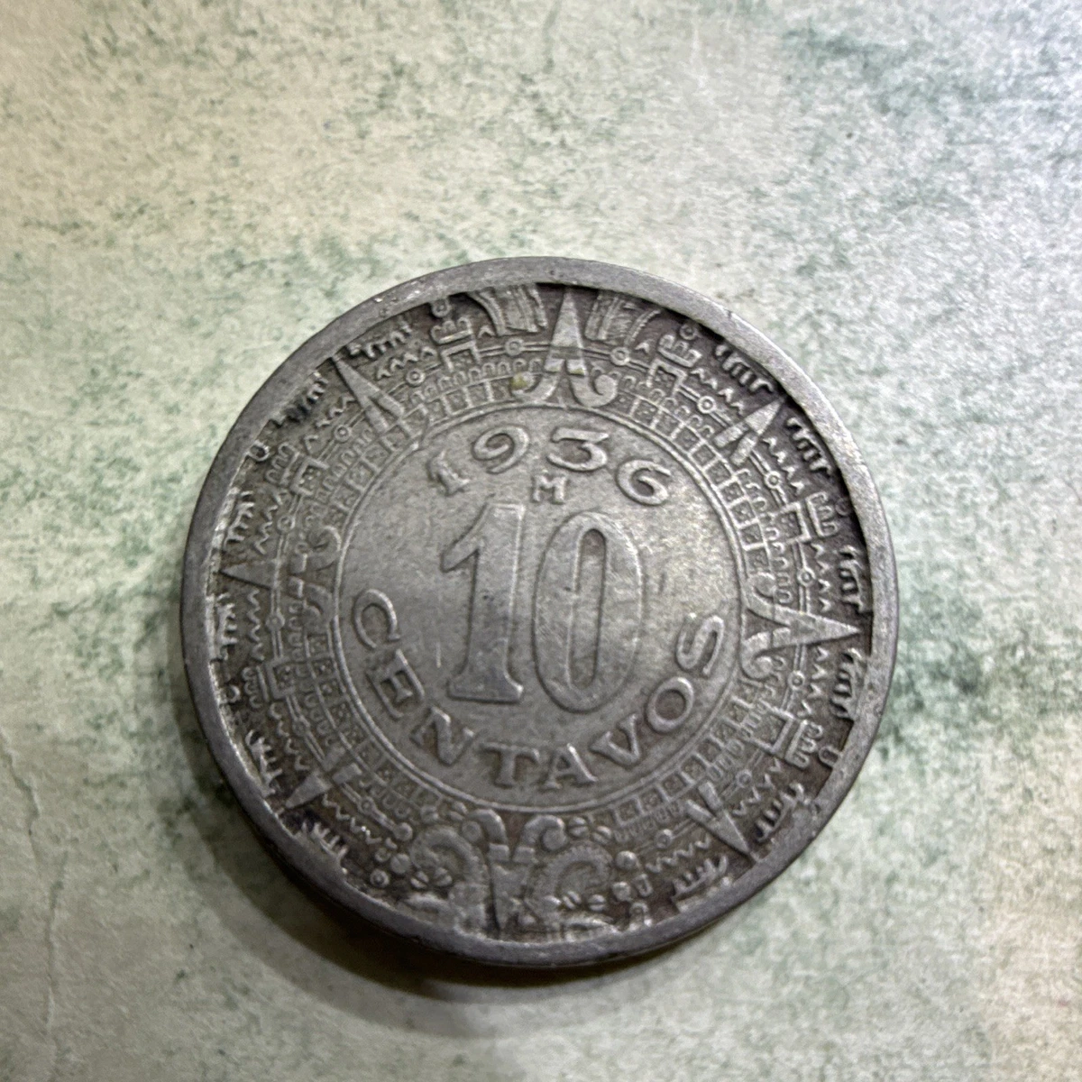Uncertified 10 Centavos 1936 Year Mexican Coins (1905-Now) for