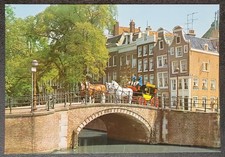 Vintage Postcard-Seven Bridges Viewpoint-Horse Drawn Carriage-Heineken-Amsterdam