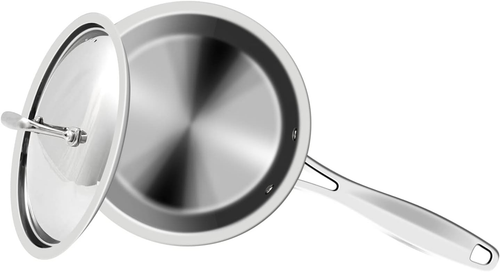 Kommerzieller 1,5 Quart Edelstahl Kochtopf mit belüftetem Deckel, dreilagige Konstruktion - Bild 2 von 12