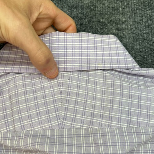 Tom Ford Shirt Lavender Purple Button Up Flip Cuffs 15.5 39 Long Sleeve *FLAWS* - Picture 12 of 13