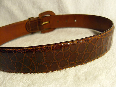 Ralph Lauren alligator belt 26 (unisex) ITALY | eBay