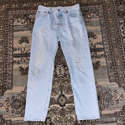 Vintage Levi's Premium 501 Big E Jeans Straight Leg Button Fly Men's Sz 29x28