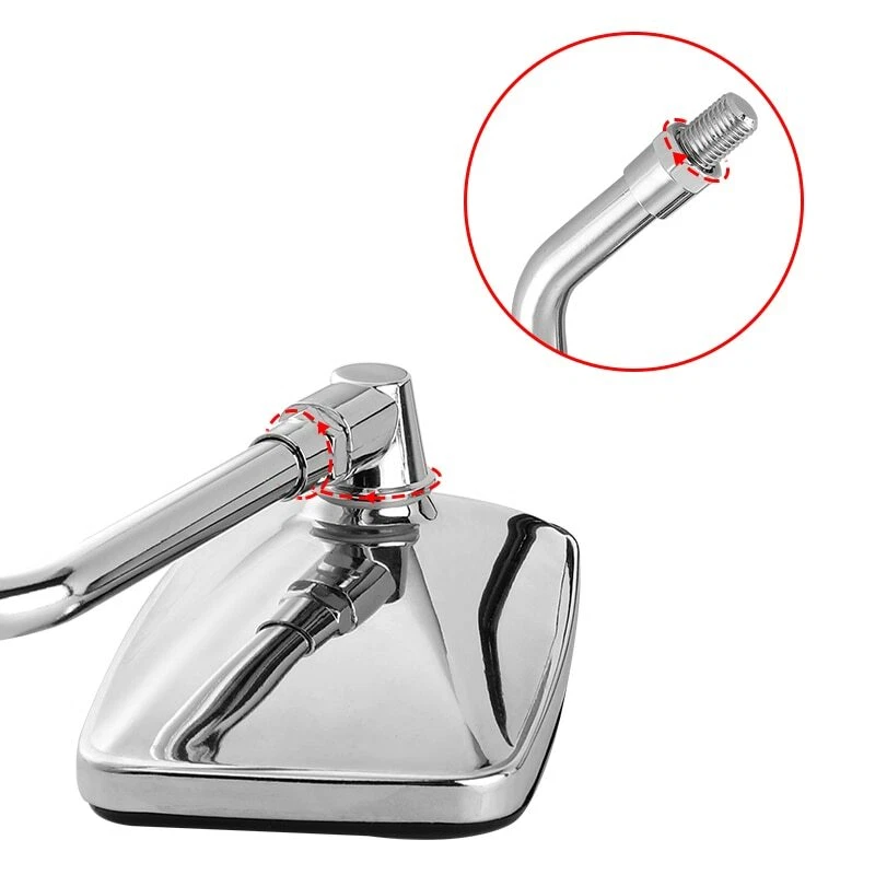 Хромированные зеркала заднего вида для мотоцикла Honda Valkyrie 1500 GL1500C 1800 GL1800C - Изображение 3 из 4