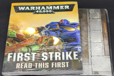 Warhammer 40k First Strike Buch+Spielfeld ENGLISCH