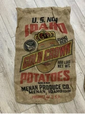 vintage burlap potato sacks
