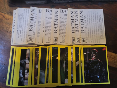 Pick Your Missing Numbers Panini Batman Returns Sticker & Foils UK 1992 RARE