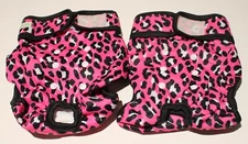 Wegreeco Dog Diapers LARGE Washable Reusable Puppy 2pk