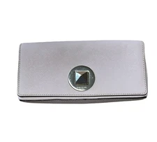 Kate Spade Light Pink Clutch Purse Silver Turnlock