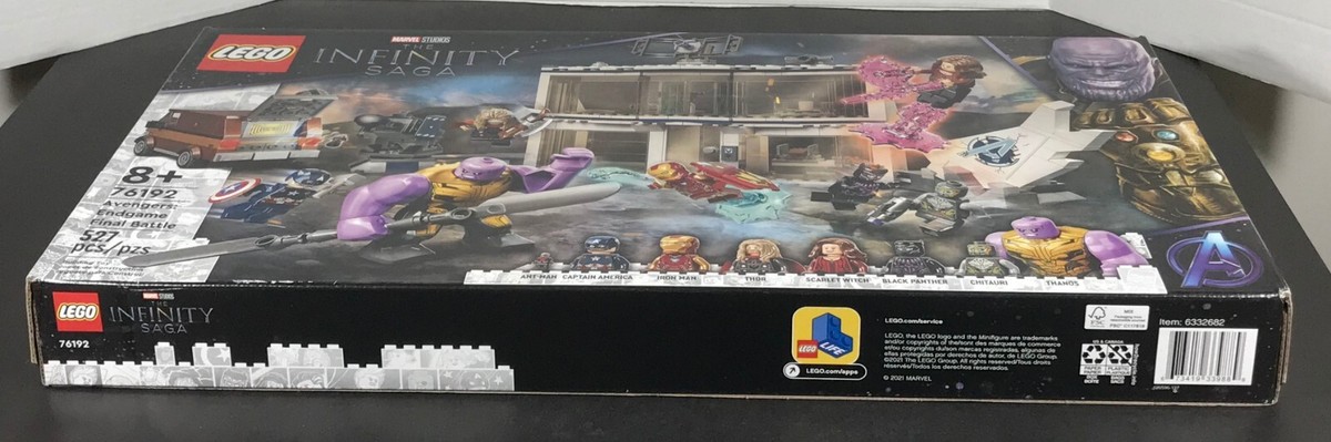 うがい LEGO Marvel AVENGERS ENDGAME FINAL BATTLE 76192 Thanos SEALED *Box
