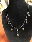 14KWG Citrine & Pearl Necklace — photo 5