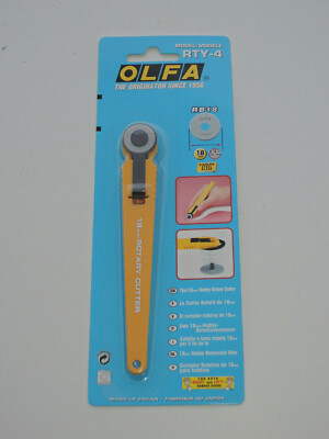OLFA RTY-4 MINI Rollschneider 18mm StahlKlinge für Stoff Papier Leder Folie