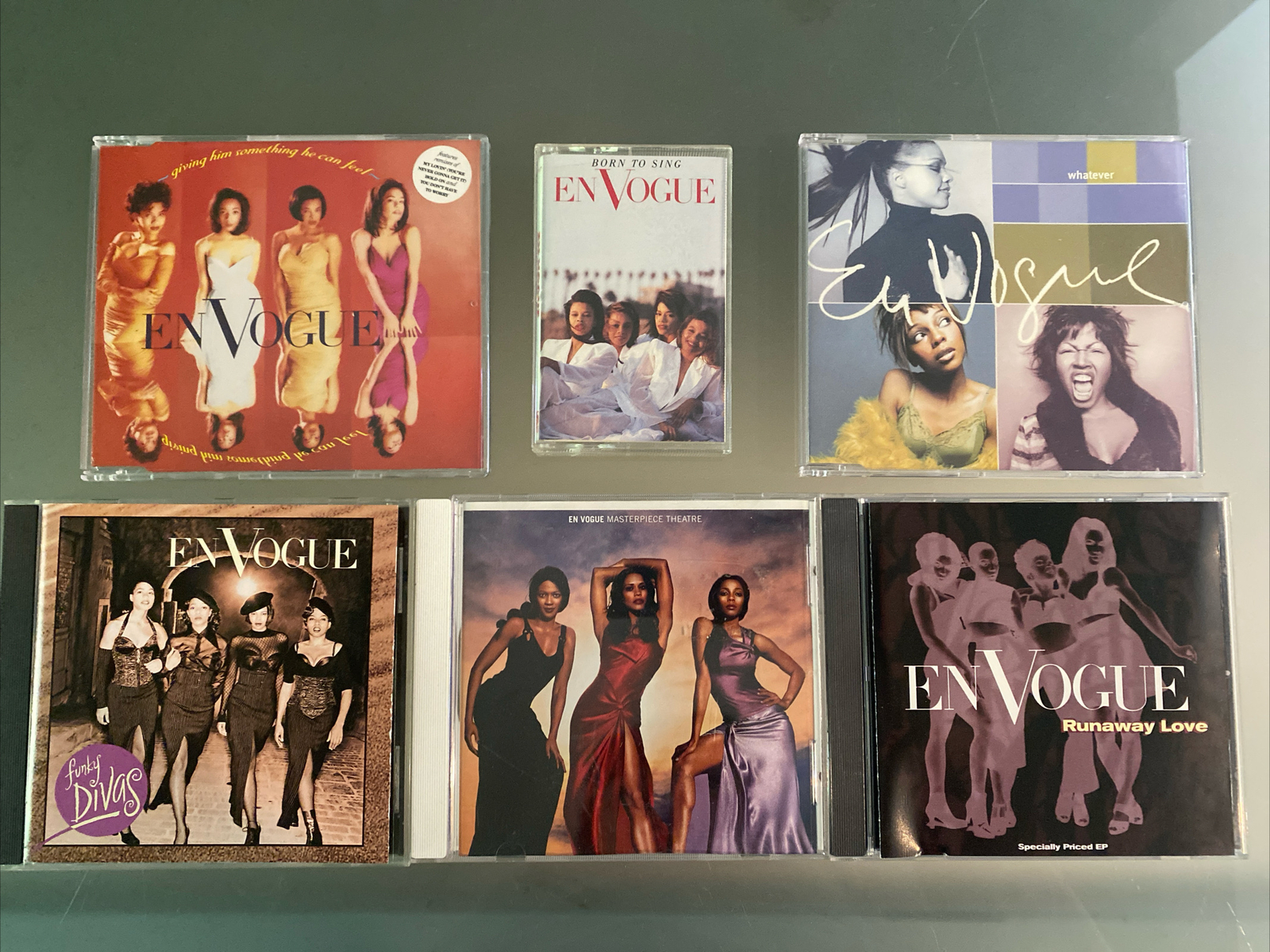 En Vogue 6 LOT/ 2 IMPORT CDs: Whatever, Giving Him Something, Born Sing Cassette