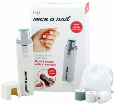Emjoi Micro-Nail Battery-Operated Nail Polisher, Buffs & Shines Instantly