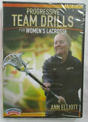 PROGRESSIVE TEAM DRILLS FOR WOMEN'S LACROSSE - ANN ELLIOT DVD - BRAND NEW - 第 1/2 張圖片