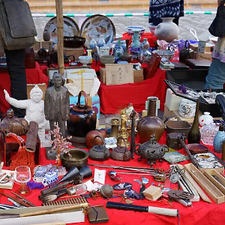 アンティーク ピクルスジャー ヴィンテージ シルバートング付 ANTIQUE