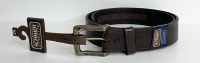 C.E. Schmidt  Size 34 Leather Basketweave Belt