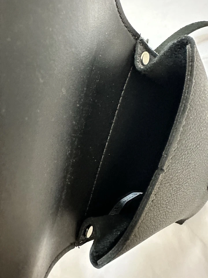 NUEVO HARLEY-DAVIDSON Bolso de Hombro de Cuero Negro Bolso de Mano Logo Bordado Foto 3 de 3