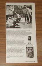 Vintage 1986 JACK DANIELS TENNESSEE WHISKEY Print Ad advert German