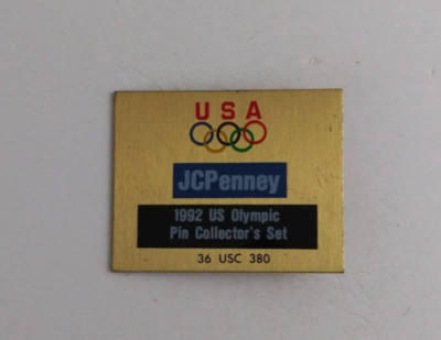 Vintage USA JCPenney 1992 US Olympic Pin Collector's Set Lapel Hat Pin