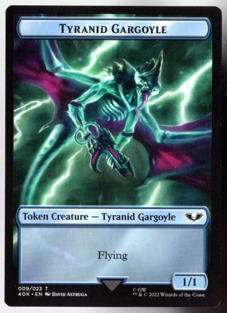 (x5) Tyranid Gargoyle / Tyranid 009/023 Double Faced Token Surge Foil 40k MTG NM