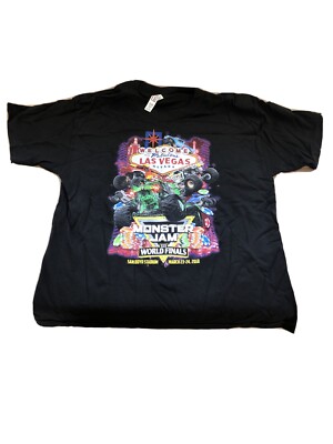 S25- Monster Jam XIX World Finals Vegas T-shirt Youth Med New