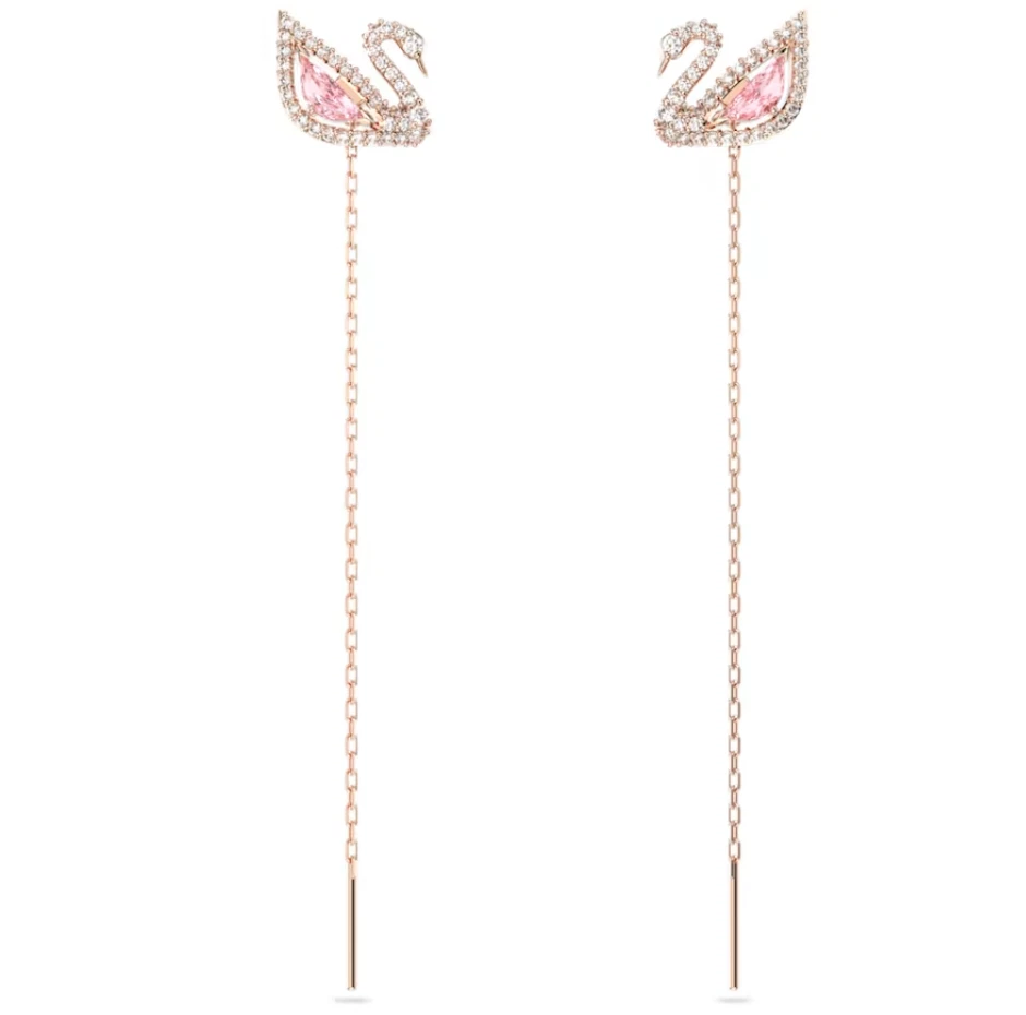 Orecchini Lunghi Placcati Oro Rosa 18 Carati Con Incisioni - IL Sacro - Foto 6