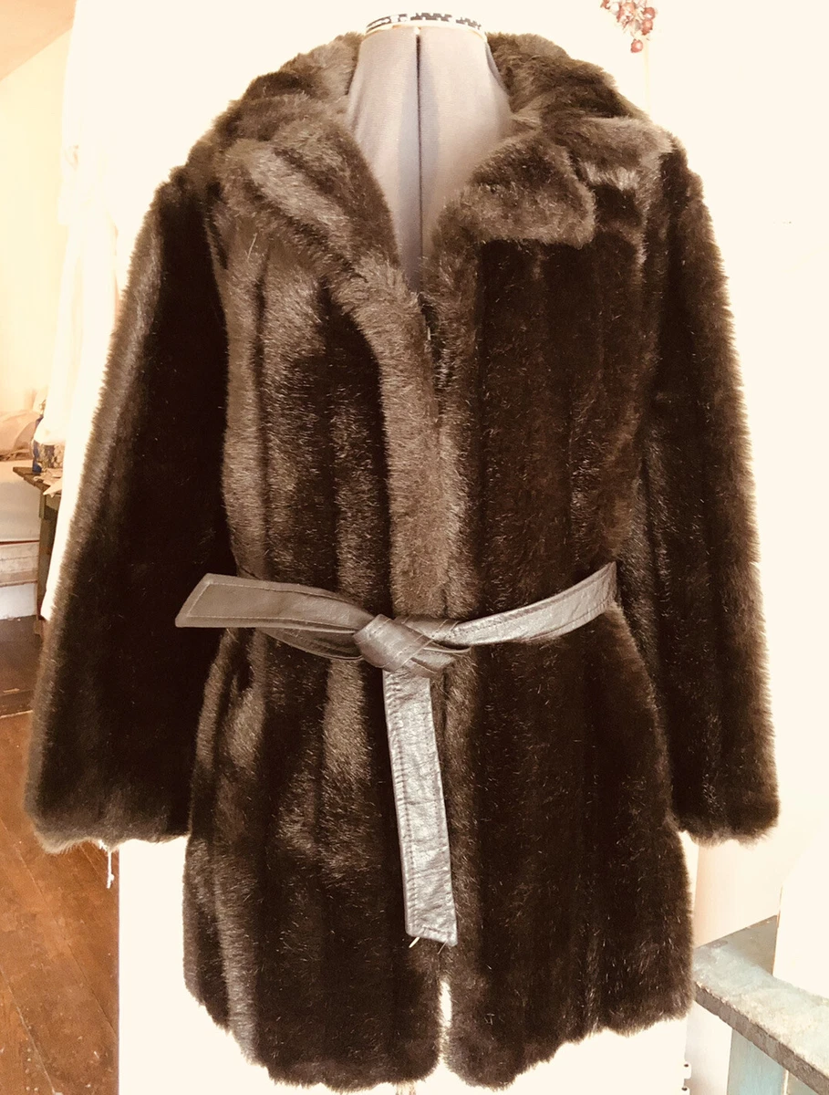 Louis Vuitton Strip Mink Coat