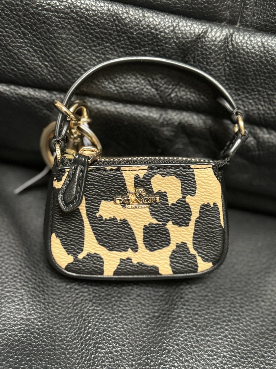 NWT Coach CX073 Mini Nolita Leather Bag Charm Key Chain With NWT Coach CX073 Mini Nolita Leather Bag Charm Key Chain With
