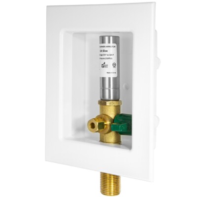 EFIELD Ice Maker Box ,1/4 Turn Valve ,1/2'' Sweat Mip Inlet/SS Hammer Arrestor