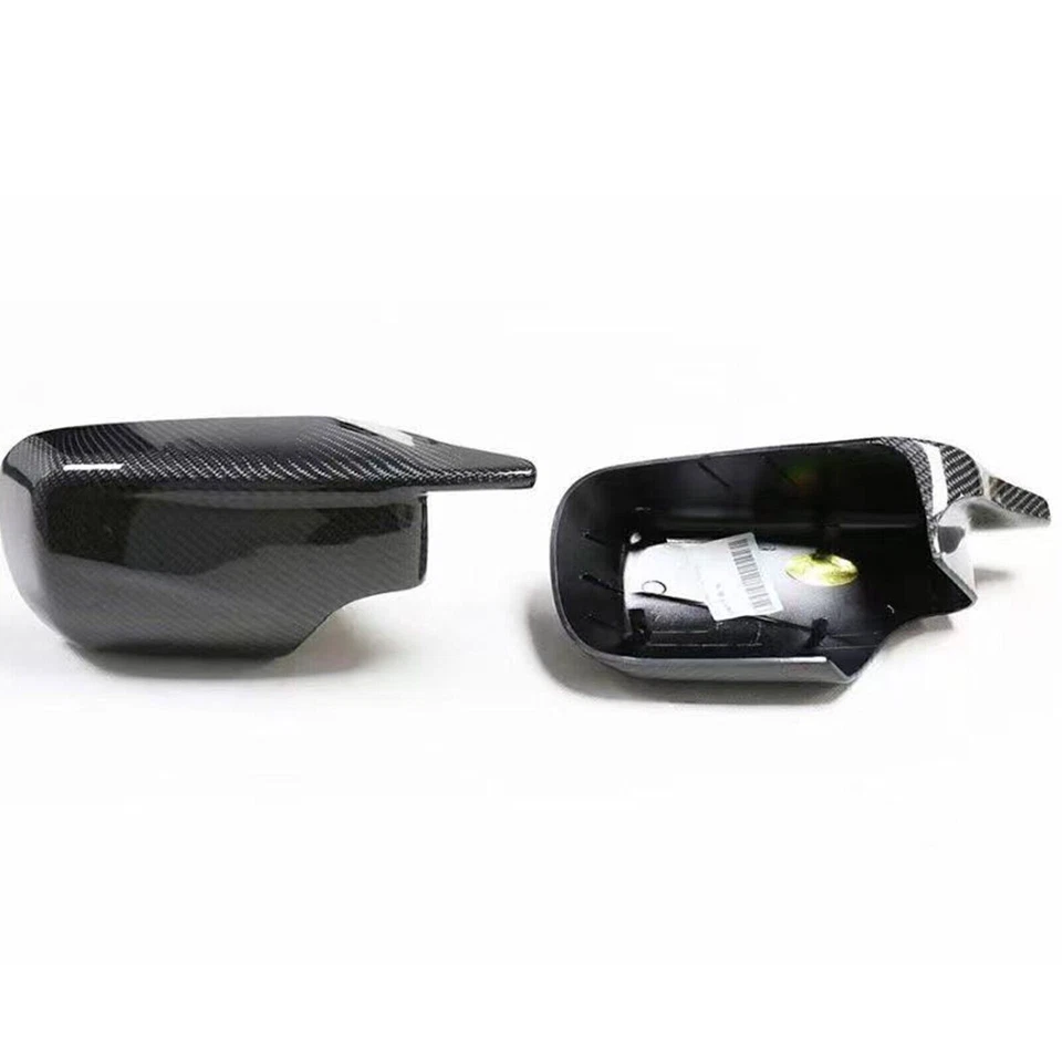 1Pair Car Rear View Side Mirror Cover For BMW E46 325i 330i 1998-05 Carbon Fiber — 第 4/4 张图片