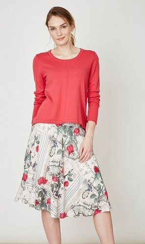 Thought Rock Voyage Falda Bougainville Impresión Beige WSB3042 - Imagen 1 de 7