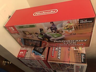 Mario Kart Live Home Circuit Nintendo Switch Luigi Set IN HAND Car Cart