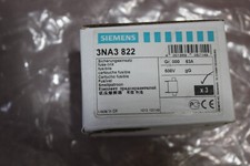 Fuses Siemens 3x 3NA3822 NEW (2boxes 6pcs lot) 63A 500VAC