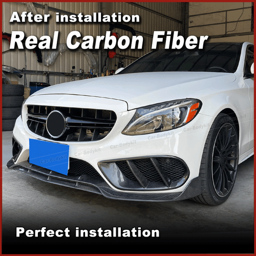 2xCarbon Lufteinlass Entlüftung Air Vent für Merceben Benz W205 C-Klasse C43 AMG - Bild 3 von 13