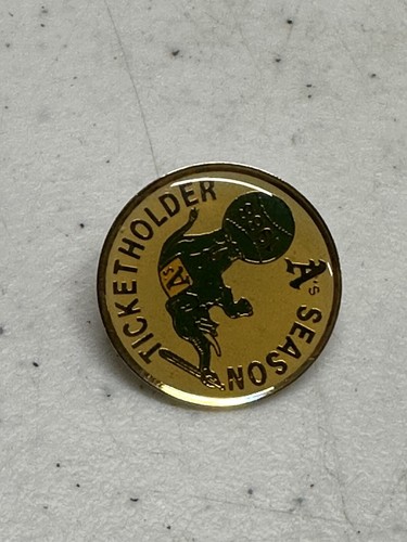 Oakland Athletics A's 1988 Season Ticket Holder Lapel Hat Pin Baseball MLB - Picture 2 of 8