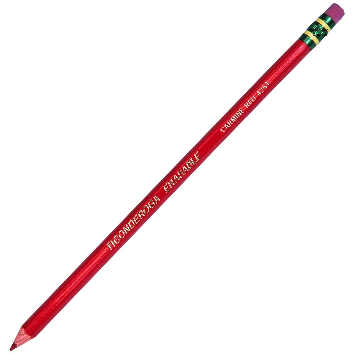 Ticonderoga Erasable Carmine Red 425T 14259 Checking Pencils, Box