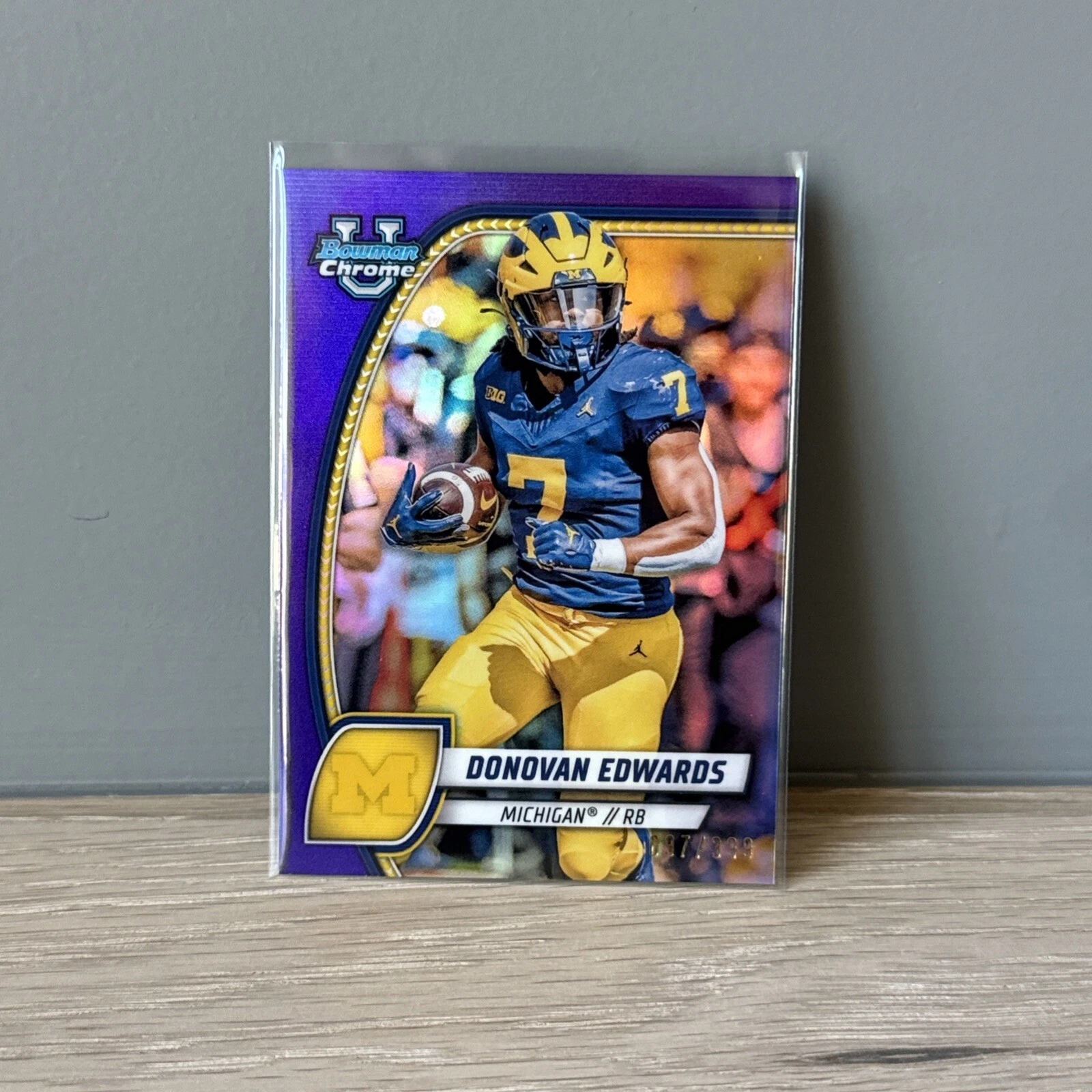 Donovan Edwards trading card