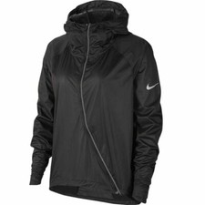 Nike Shield Reflective Women Running Hooded Jacket Sz Small S NEW CJ5077 010