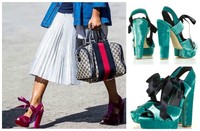 Topshop Velvet Ribbon Platform Sandals Celebrity 5 38 7.5 Topshop Velvet Ribbon Platform Sandals Celebrity 5 38 7.5