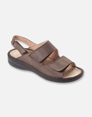STILEDIVITA Herren Leder Sandalen mit herausnehmbarem Fußbett - TDM (Moro Head)