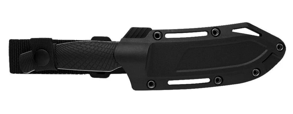 Cuchillo fijo Kershaw Camp 5" D2 hoja de acero mango relleno de vidrio con funda de nailon SK Foto 2 de 2