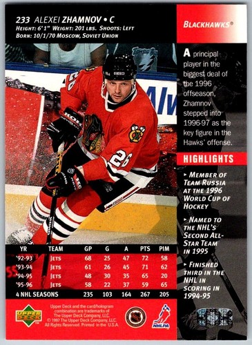 1996-97 Upper Deck Série 2 - Cartes de base (211-358 + ChkLst) - U-Pick From List - Photo 45 sur 293
