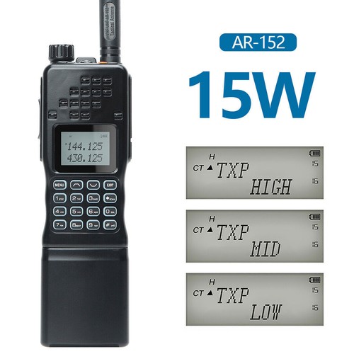 Baofeng Ar-152 Uhf/Vhf Walkies Talkie Set radio prosciutto bidirezionale lungo raggio 12000 mah - Foto 4 di 12