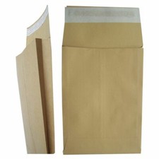 250 kleine A5 C5 braune Manilla Zwickel Abziehdicht Umschl&auml;ge 162 x 229 mm 25 mm R&uuml;cken