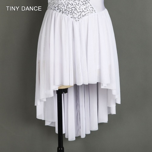 Mädchen Ballett Kleid Lyrisch Tanz Kostüm Pailletten Spitze Turnanzug Mieder Netz Rock - Bild 6 von 12