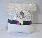 Exca Luxury 7-Piece Comforter Set Bed In A Bag King Size White Black Bedding